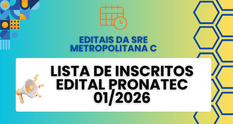 LISTA DE INSCRITOS – EDITAL PRONATEC 01/2026