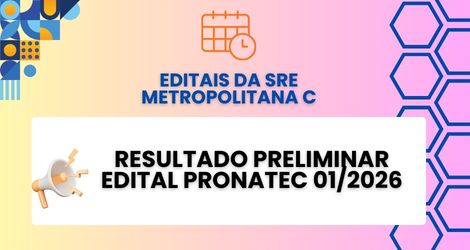 Resultado Preliminar do Edital PRONATEC – 01/2026